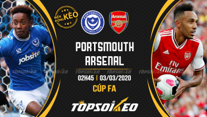 Biến động kèo cá cược Portsmouth vs Arsenal
