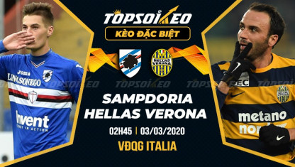 Kèo phạt góc trận Sampdoria vs Verona - Serie A